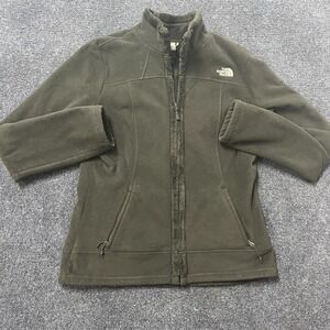 The North Face Jacket Womens Medium Black Full Zip Fleece Outdoor Coat